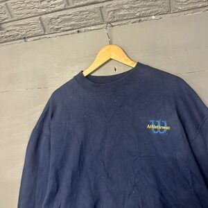 Vintage Wilson Athleticwear Sweatshirt Navy Blue Crew Neck Long Sleeve XL